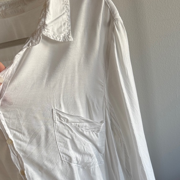CP Shades White Rayon/Silk Button Down Shirt - Picture 4 of 7